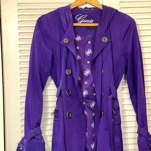 Purple Guess Trench Coat